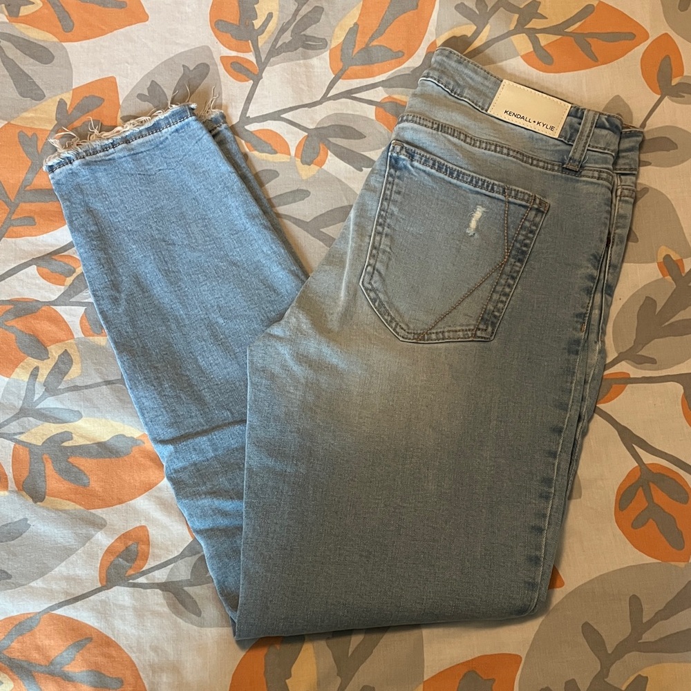 Kendall & Kylie Sky Blue Ankle Jeans